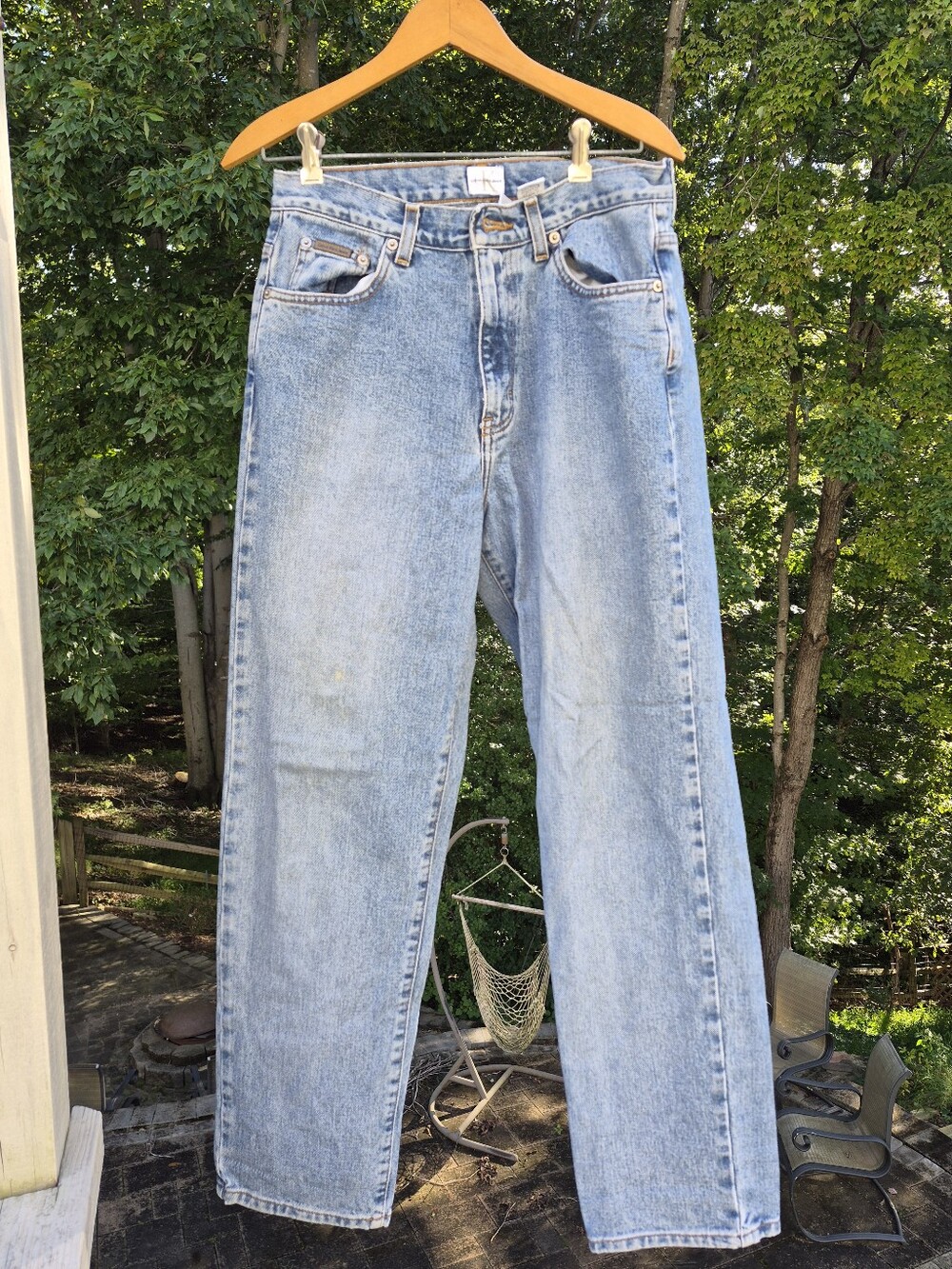 Vintage Calvin Klein Jeans Light Wash Women's Straight Leg Jeans